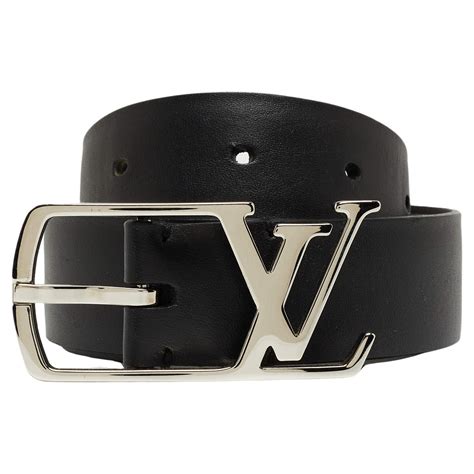 louis vuitton black leather neogram belt|louis vuitton belt size 30.